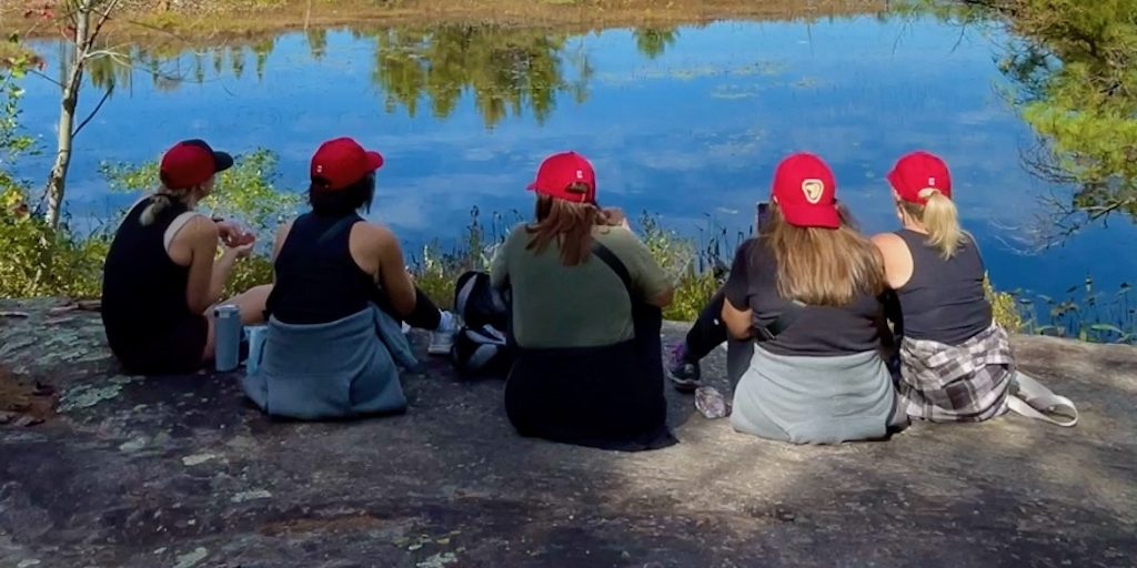 Reasons to book a retreat include taking in nature.
