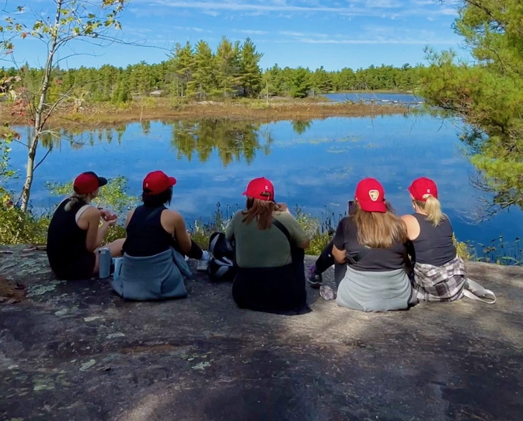 Group travel for women Canada at Parks Canada Beausoleil Island