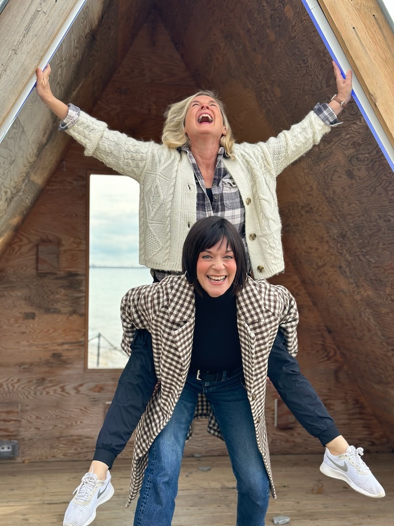 Getting silly with friends is just one of the reasons to book a retreat away.