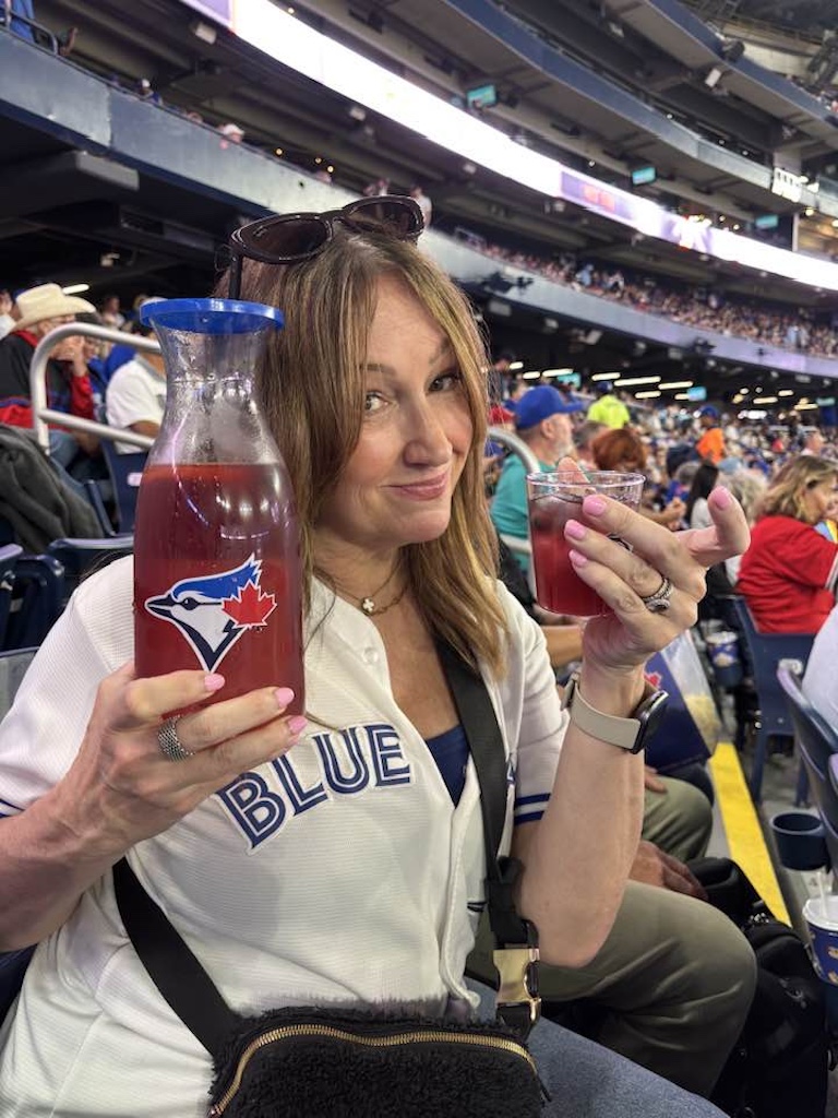 girls trip Toronto, taking in a Blue Jays Game